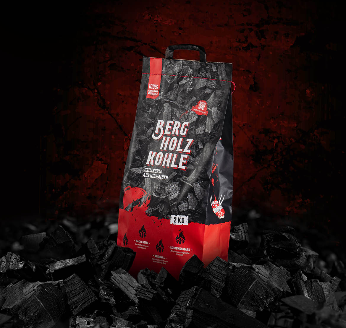 Kohle aus Nidwaldner Holz